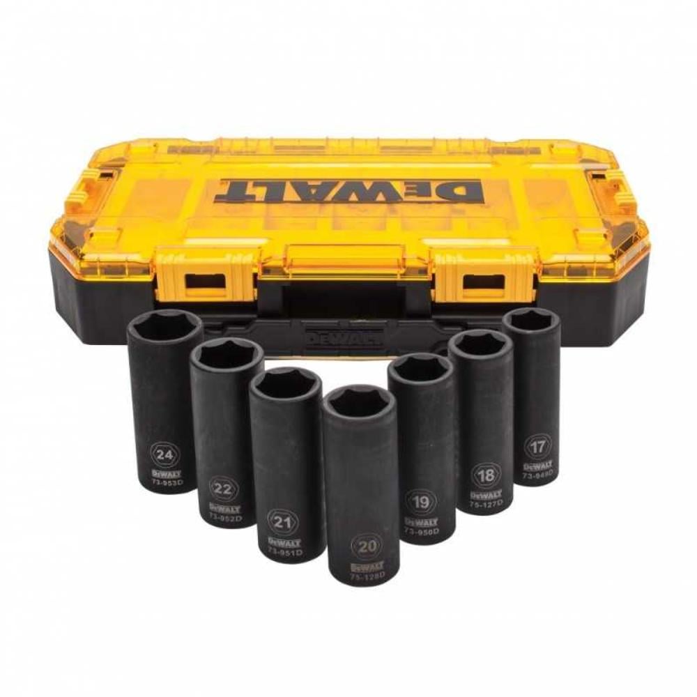 Set tubulare lungi impact 1/2 DeWalt DWMT74737-0, 7 piese