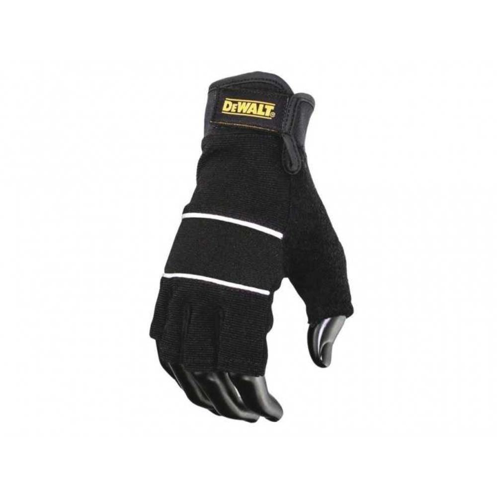 Manusi profesionale fara degete DeWalt DPG213L, textil, marimea 9, negru