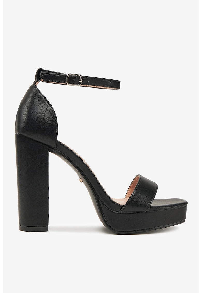 Sandale  Material Sintetic - Negru