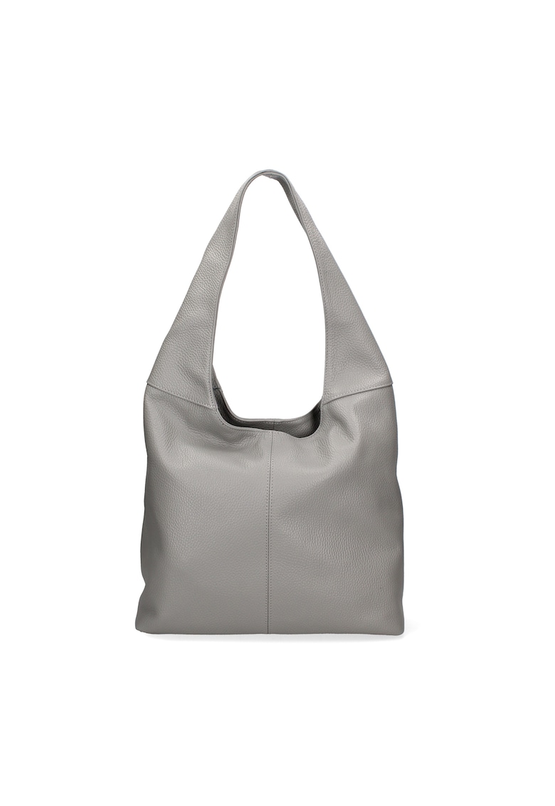 Geanta hobo de piele - Gri