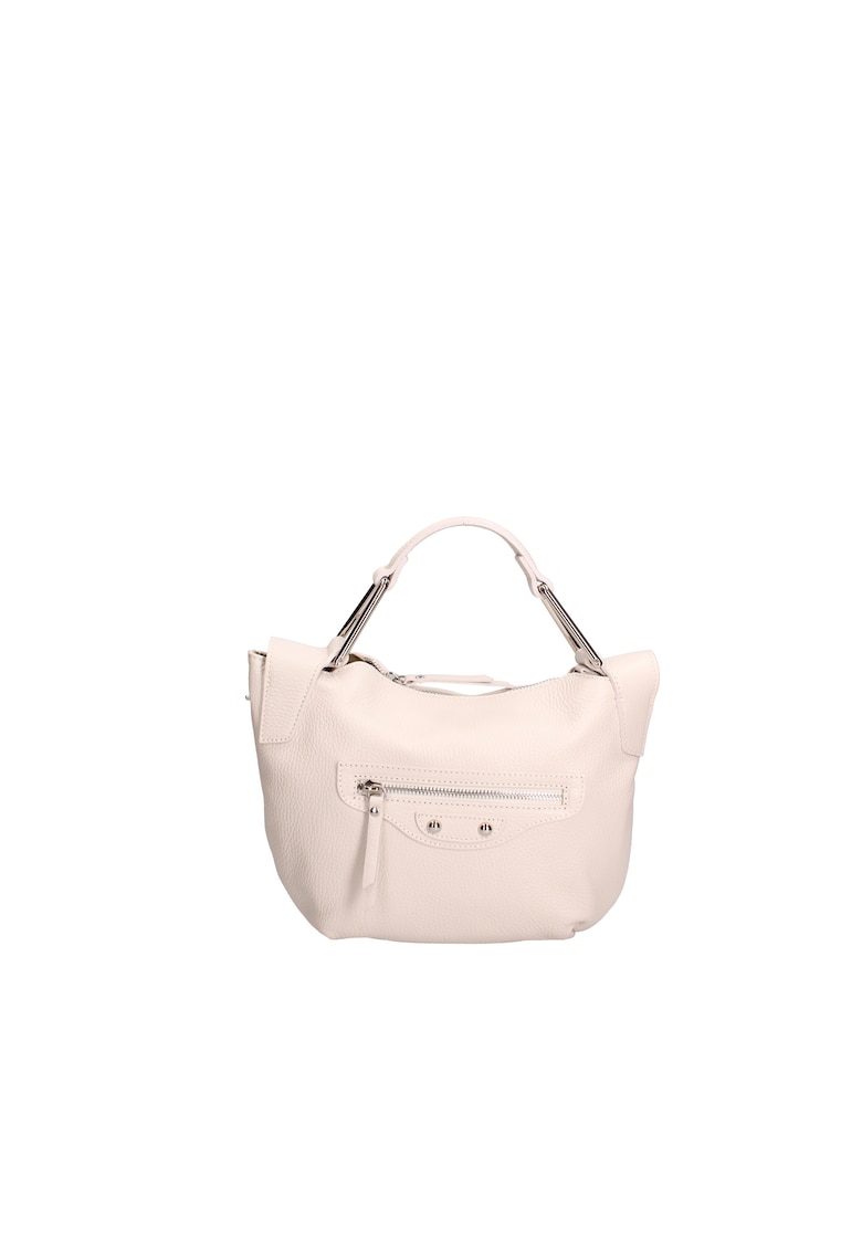 Geanta crossbody din piele cu bareta ajustabila - Bej
