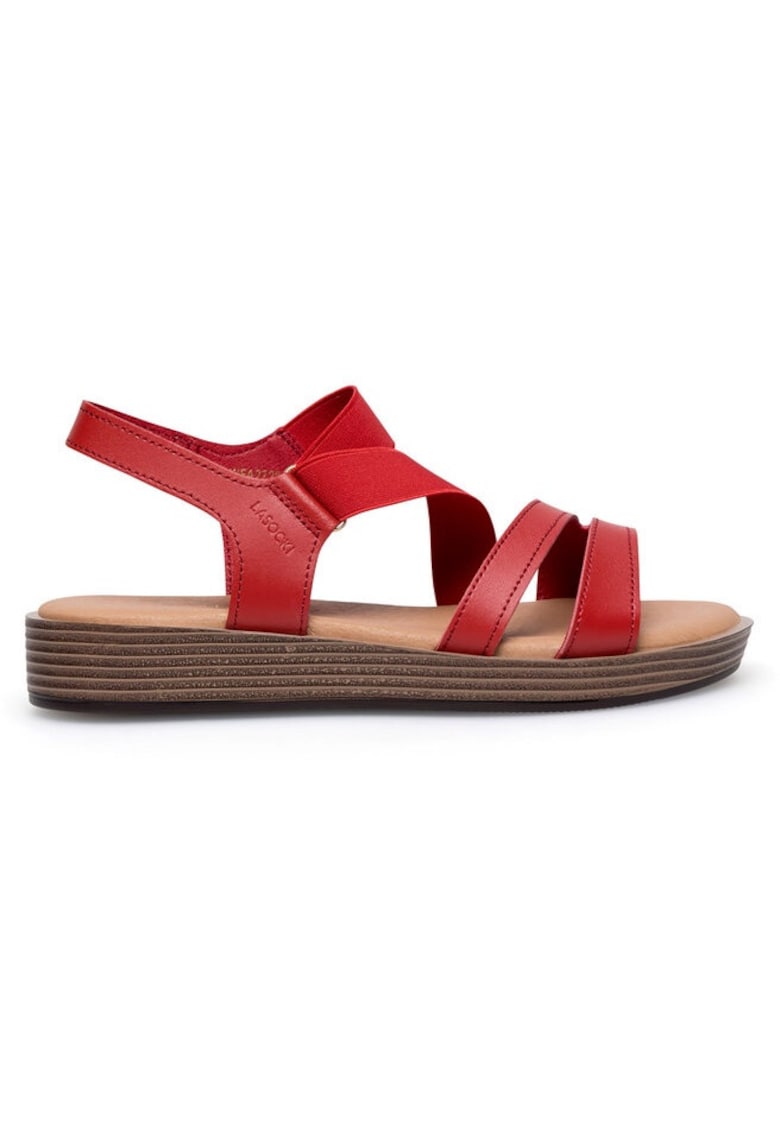 Oferte la Sandale dama -  590558855372438 - Piele naturala - Rosu