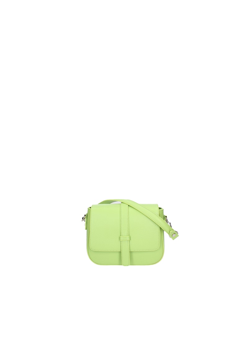 Geanta crossbody din piele cu bareta ajustabila - Verde