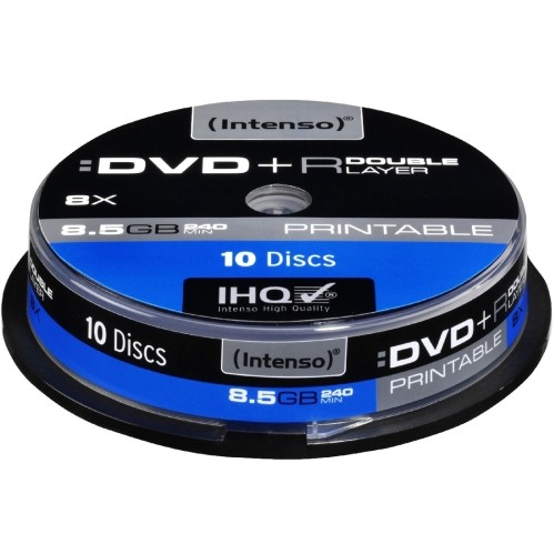 Mediu optic DVD-R 8.5GB 8 x 10 bucati Printabil