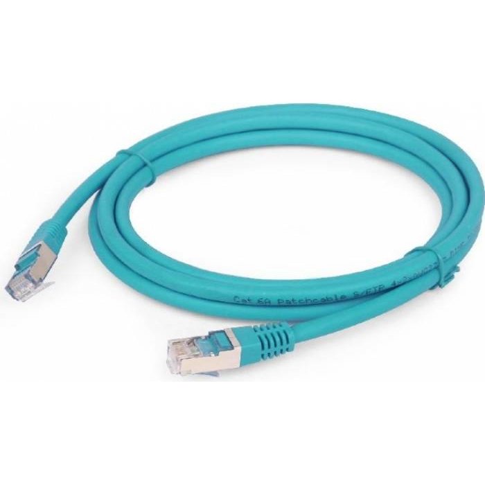 Cablu FTP Patchcord Cat 6A LSZH 1m Verde