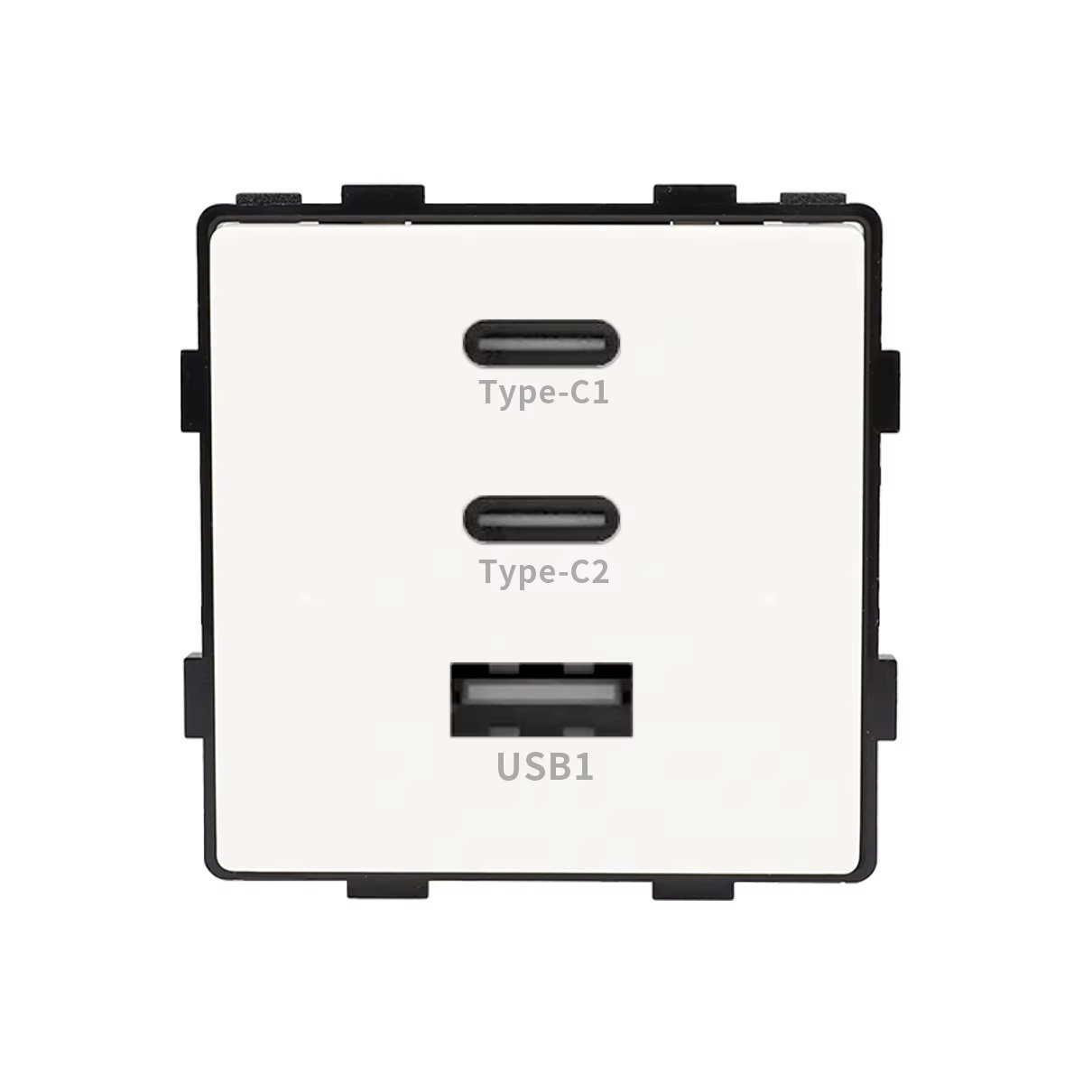 Modul Priza Fast Charge 65W – USB-A + 2 x USB-C LUXION