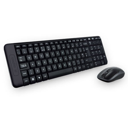 Kit Tastatura si Mouse MK220 Wireless Combo Negru