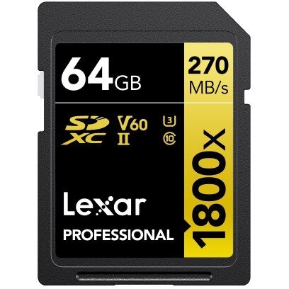 Card SDXC 64GB Professional 1800x UHS-II U3