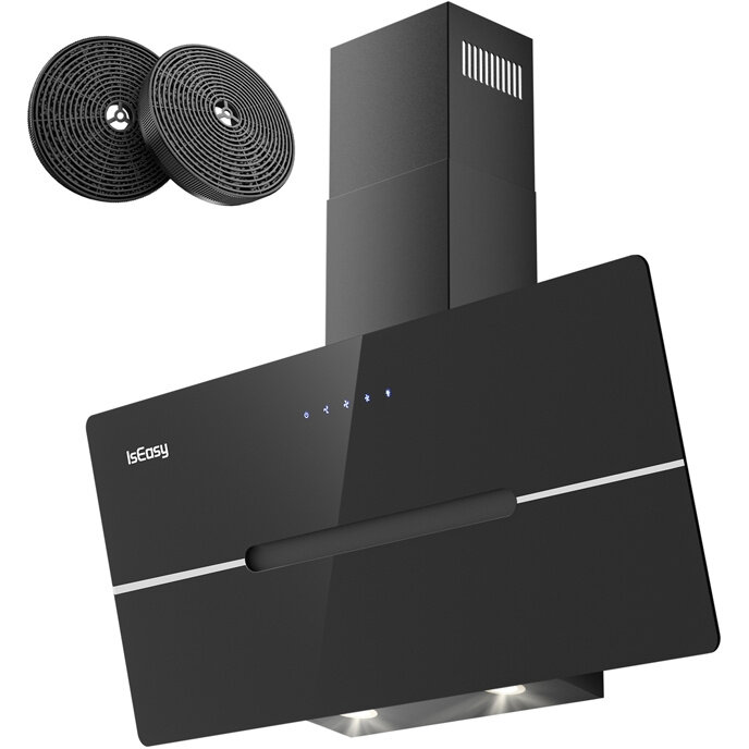 Hota Decorativa TV52A90D4-CC-I2 3 Trepte de Putere Touch Control Clasa A++ 90CM Negru