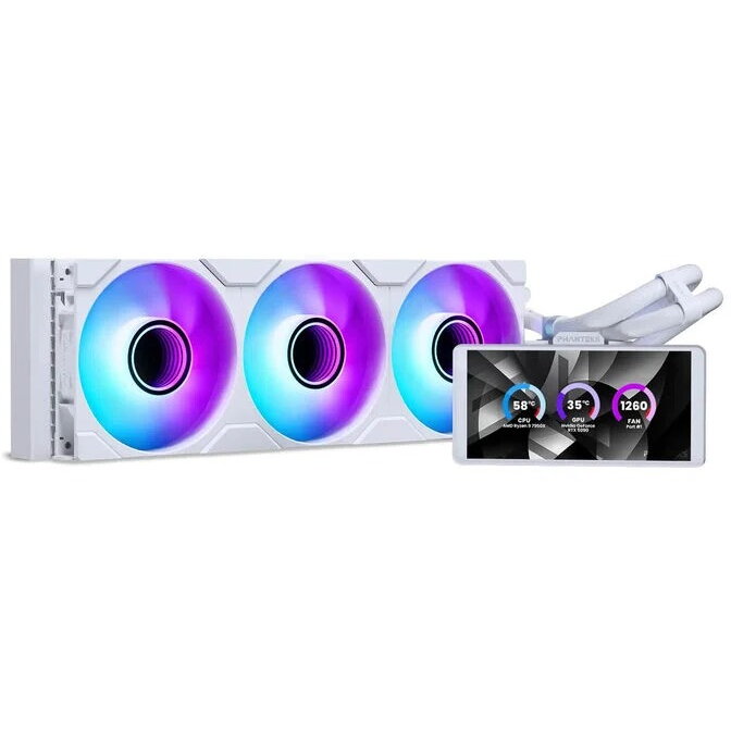 Cooler Procesor Glacier One 360M25 LCD AiO Alb