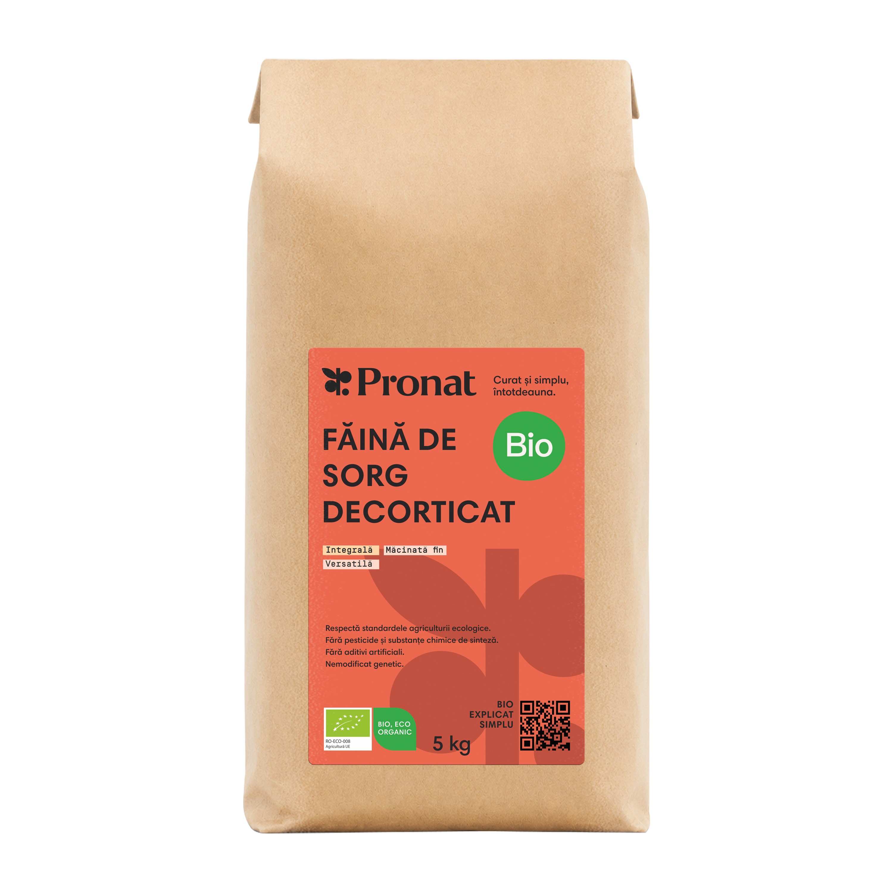 Faina bio din sorg decorticat 5kg Pronat