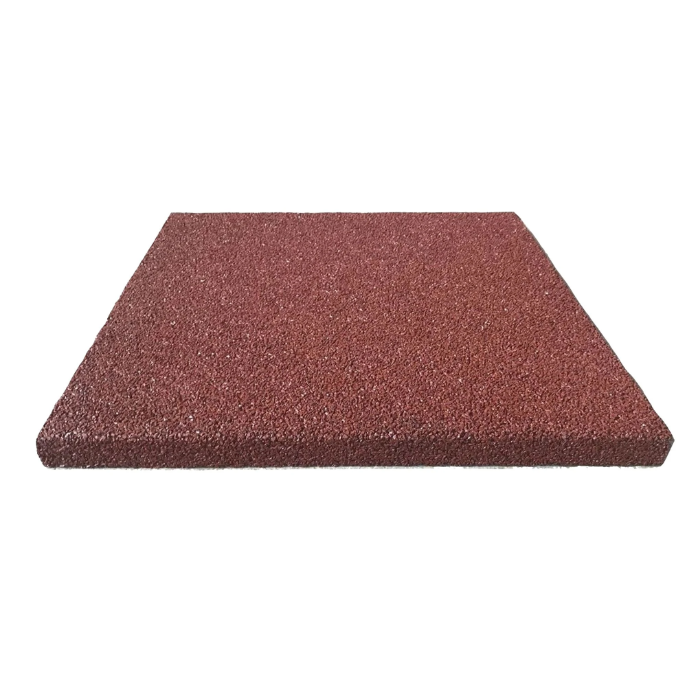 Dala cauciuc, rosu, 50 x 50 x 2 cm