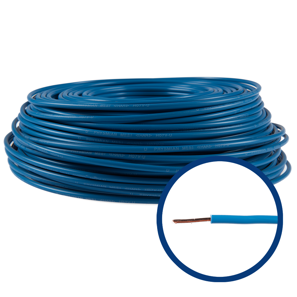 Cablu FY(H07V-U) 1x10 mm, albastru