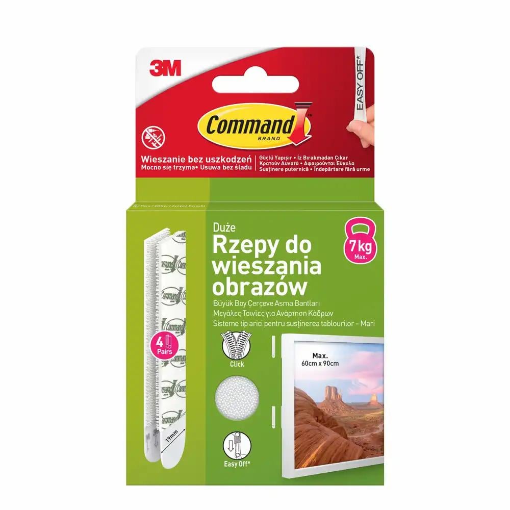 Sistem tip arici sustinere tablouri, 3M Command, alb, max 7 kg, 4 perechi/set