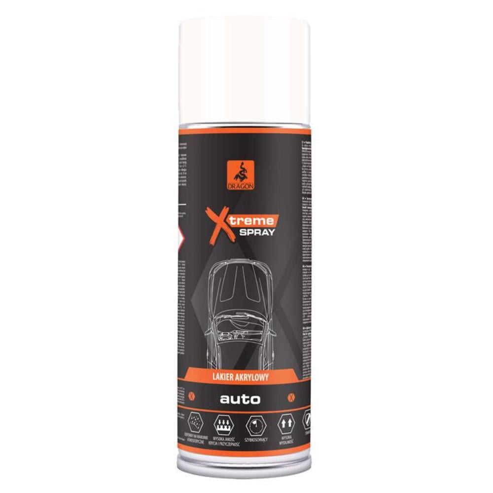 Vopsea spray auto universal Dragon Xtreme alb, 500 ml