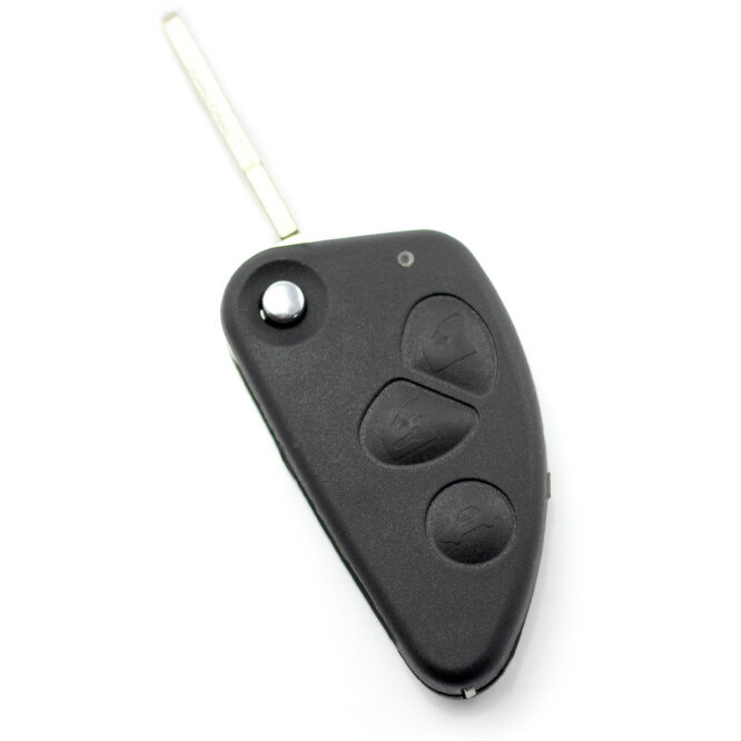 Carcasa pentru Cheie Alfa Romeo Tip Briceag cu 3 Butoane Negru