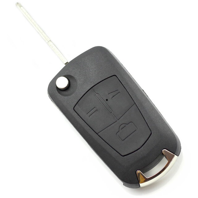Carcasa pentru Cheie Opel Tip Briceag 3 Butoane Lama pe Dreapta Negru