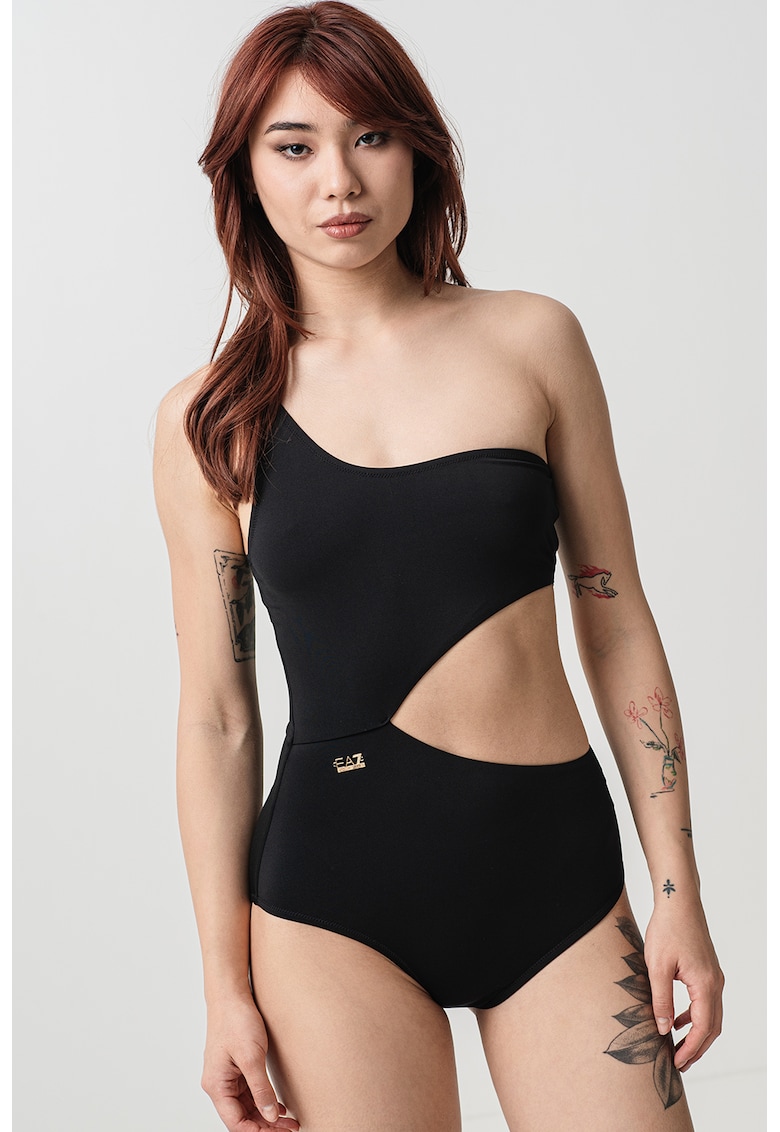 Oferte la Costum de baie intreg cu decupaj lateral - Negru