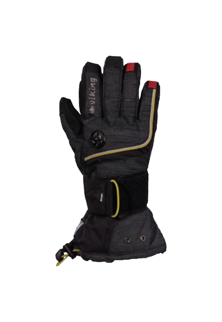 Oferte la Manusi Schii  Kazuko - Negru Cu Insertii Verzi - Marime: 08