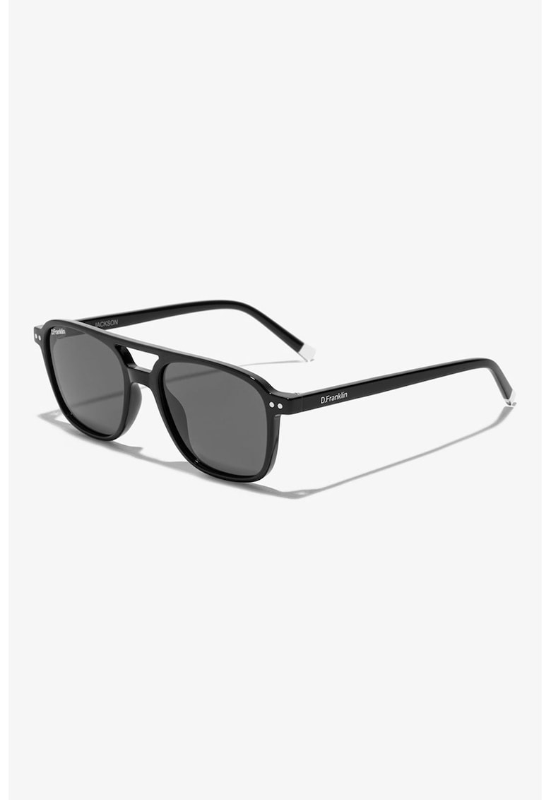 Ochelari de soare aviator unisex cu lentile polarizate - Negru