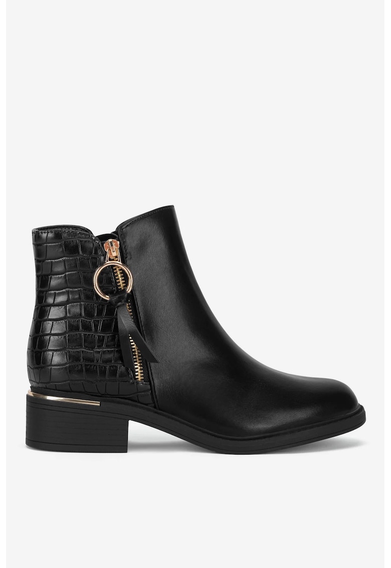 Ghete dama  5905588900078 - Sintetic - Negru - Negru