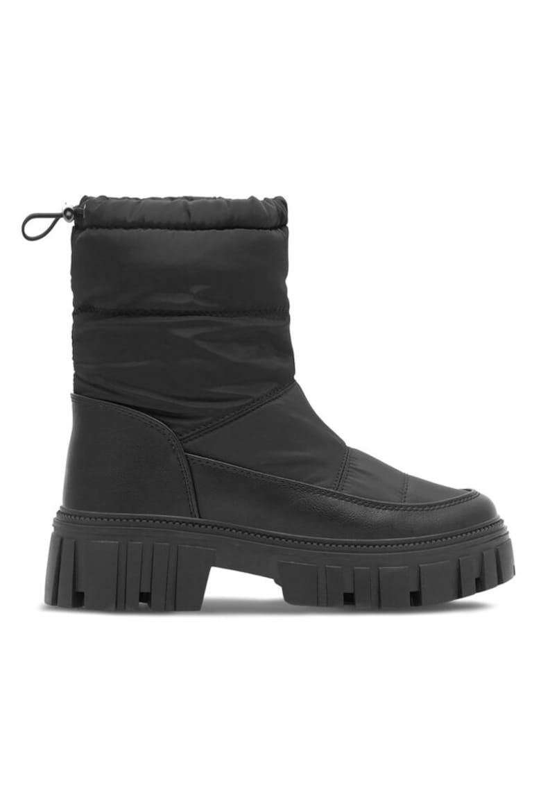 Botine dama -  590558810234237 - Piele ecologica - Negru