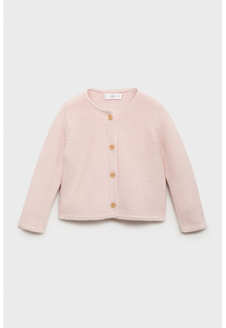 Cardigan din amestec de bumbac - Roz pal