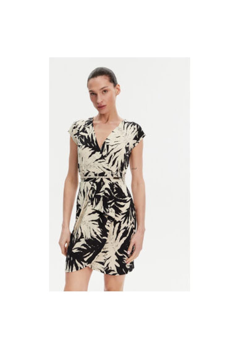 Rochie de vara dama  251-RAROSA - Negru/Bej