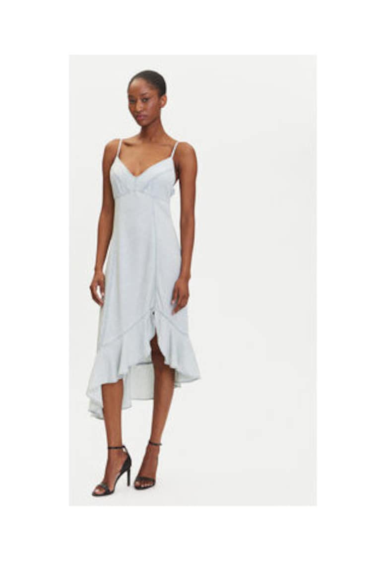 Rochie asimetrica din amestec de lyocell -