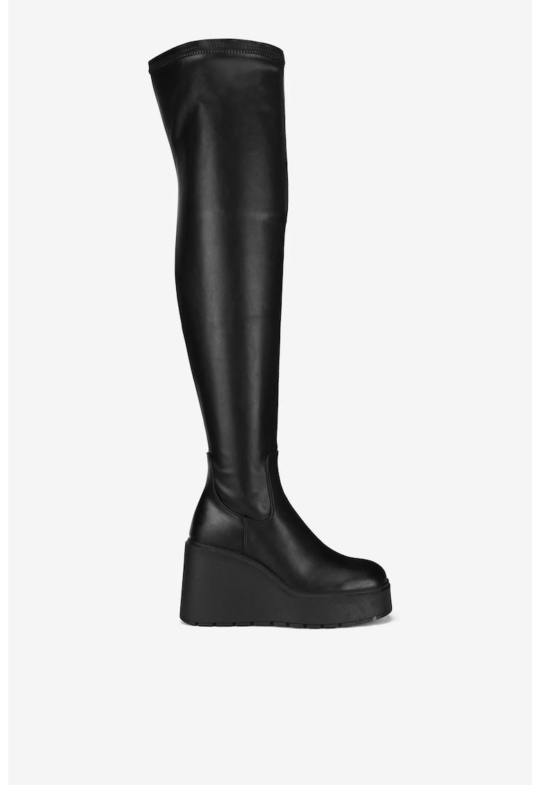 Cizme dama  5905588893455 - Sintetic - Negru - Negru