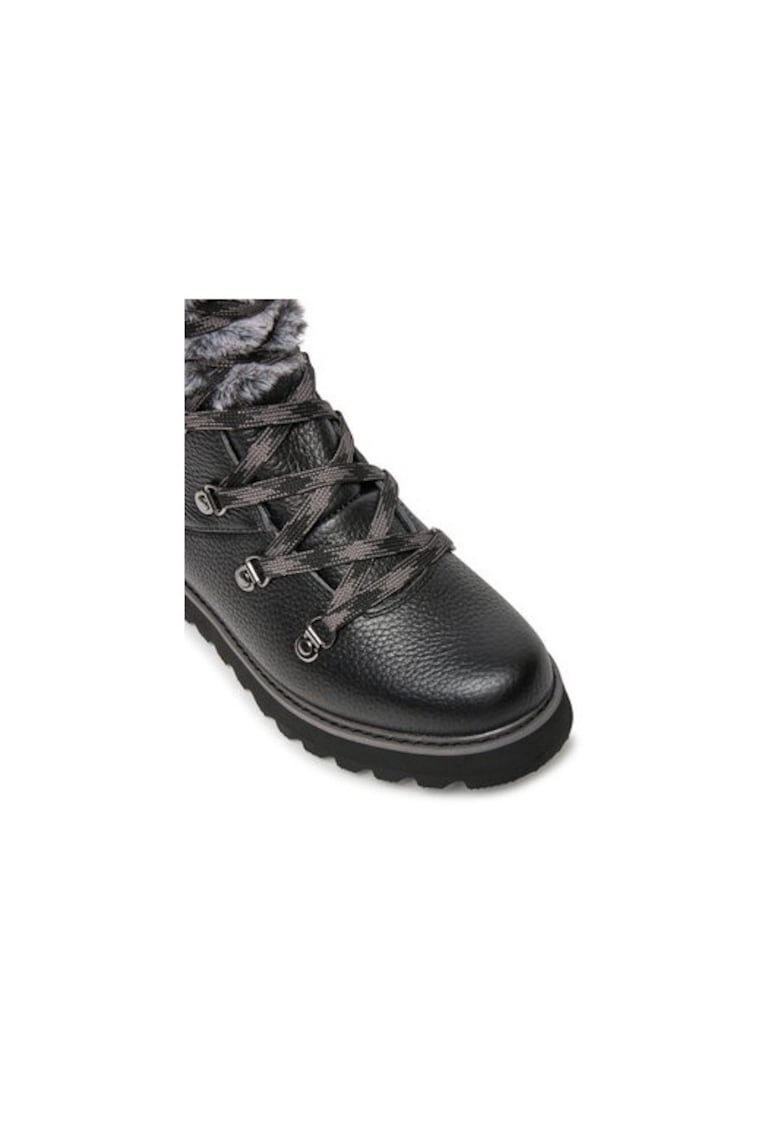 Ghete dama  Piele naturala - Negru - Negru