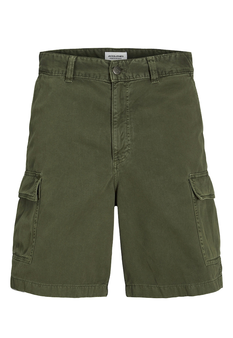 Pantaloni scurti barbati Jack Jones - 12269374 - Bumbac - Verde - Verde