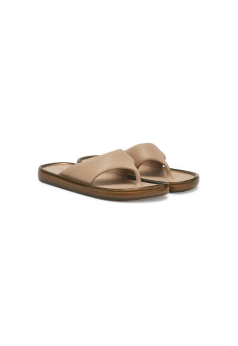 Papuci flip-flop dama  M 33915 - Sintetic - Bej - Bej