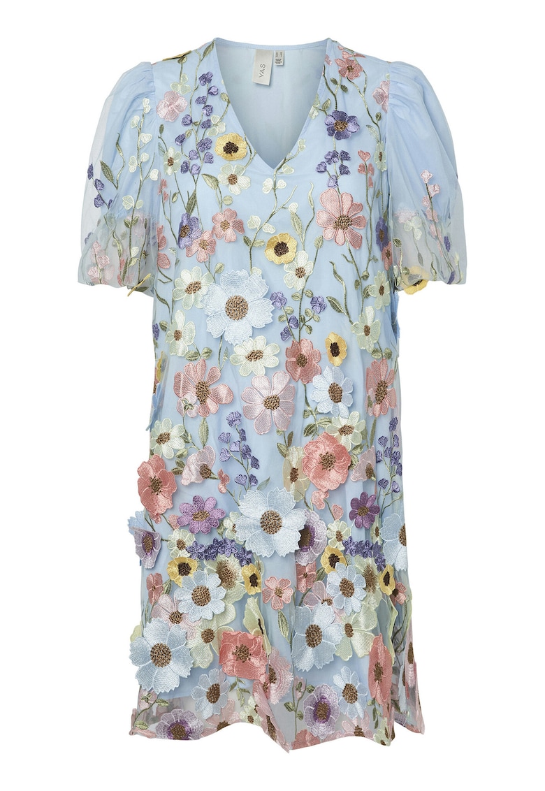 Rochie cocktail dama  26037387 - Sintetic - Albastru deschis - Albastru deschis