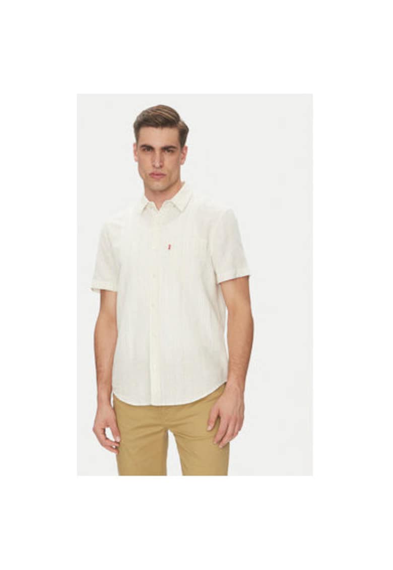 Camasa barbati Levi S - 86624-0065 - In/Viscoza - Alb - Alb