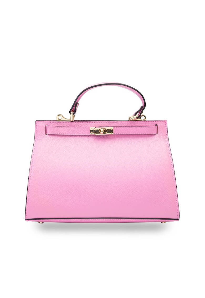 Geanta dama din piele naturala fucsia Chantes