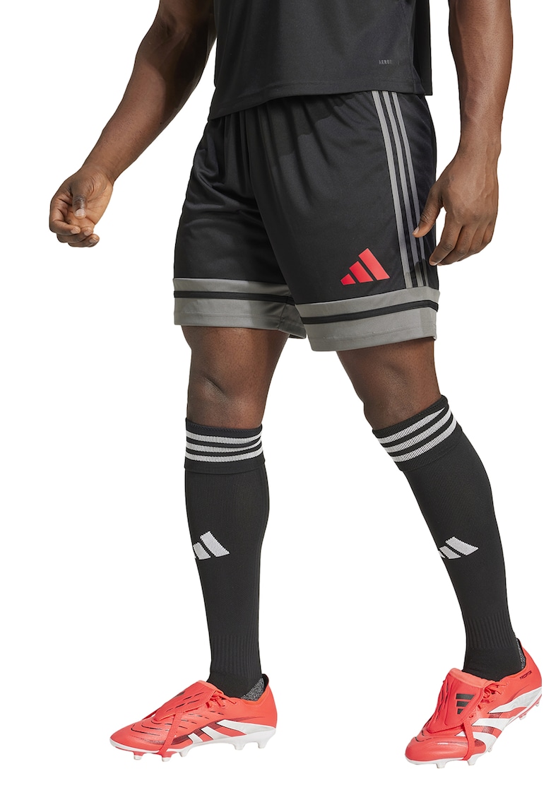 Pantaloni scurti pentru fotbal Squadra 25 - Rosu/Negru/Gri