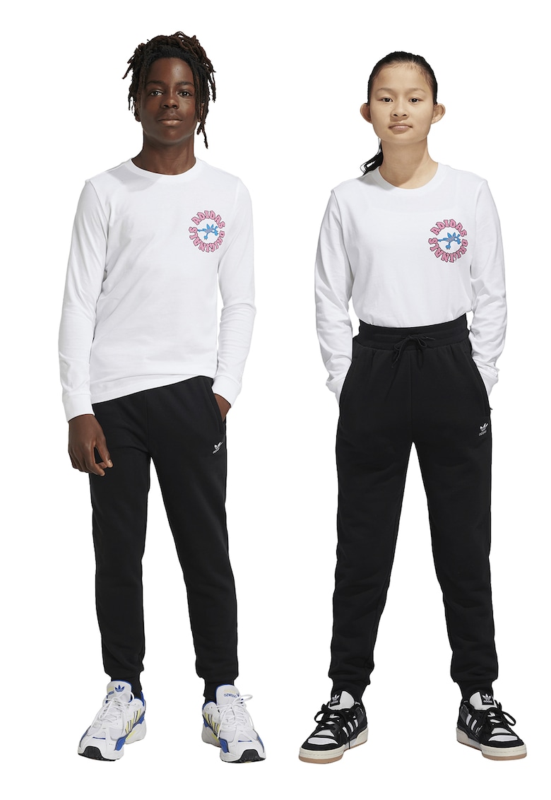 Pantaloni de trening regular fit cu snur de ajustare - Negru