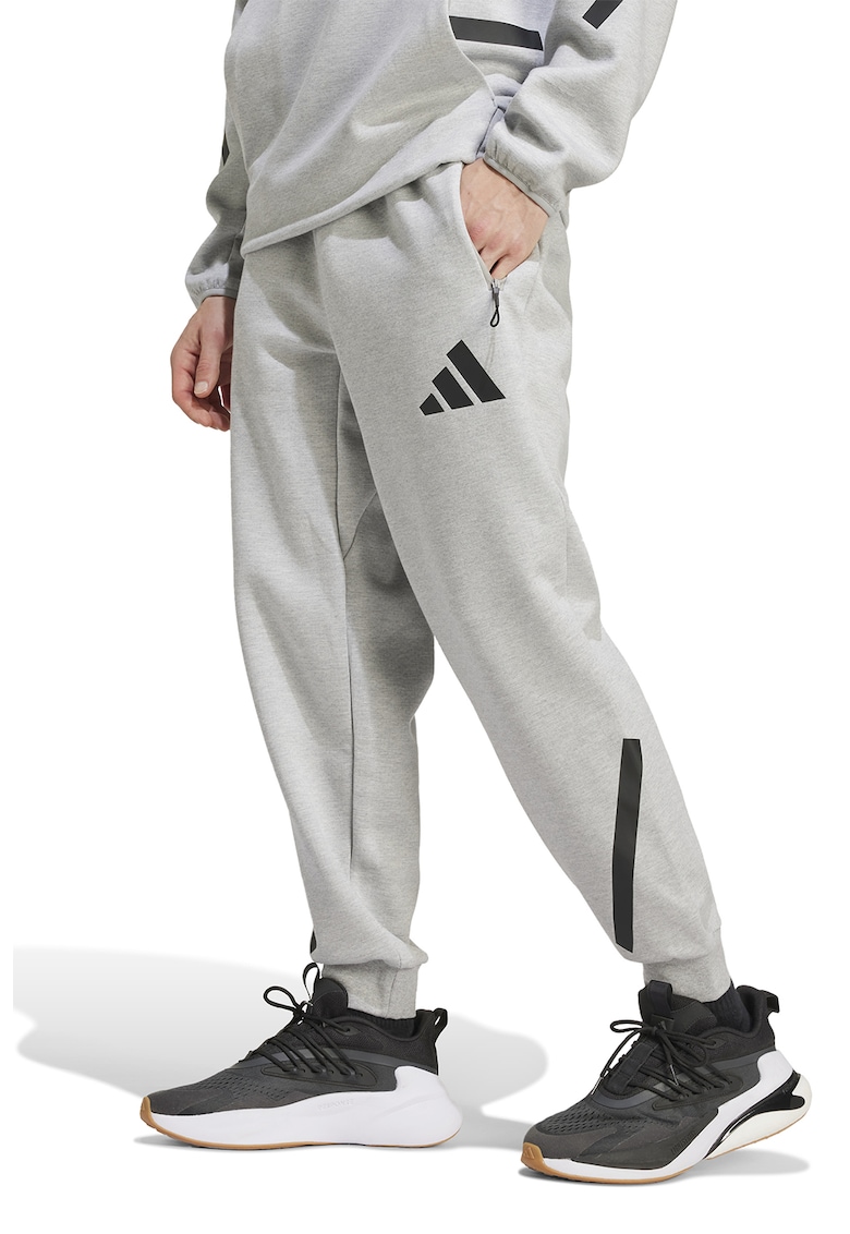 Pantaloni de trening relaxed fit cu snur Z.N.E. - Gri inchis