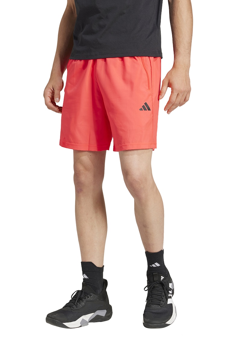 Pantaloni scurti cu talie ajustabila pentru antrenament - Portocaliu mandarina