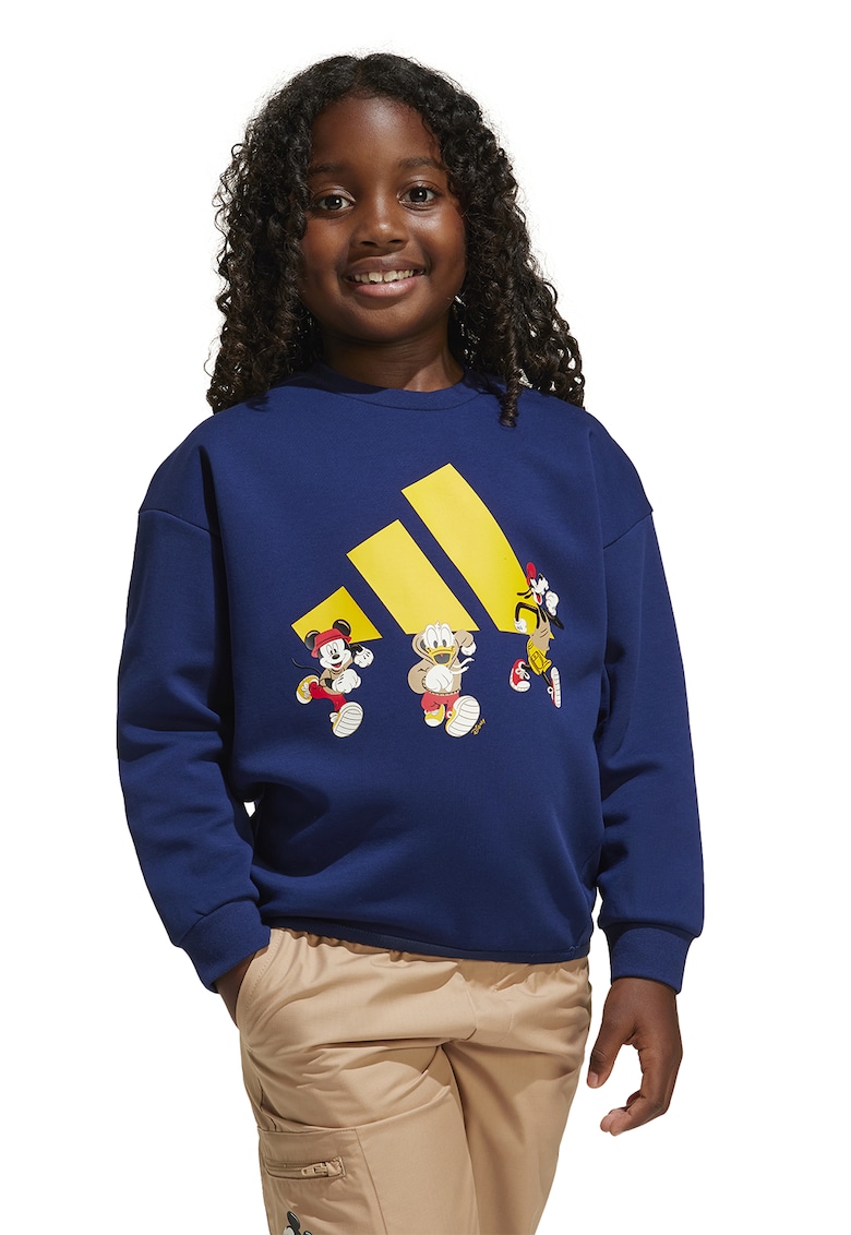 Bluza de trening regular fit cu model cu desene animate - Galben/Albastru inchis