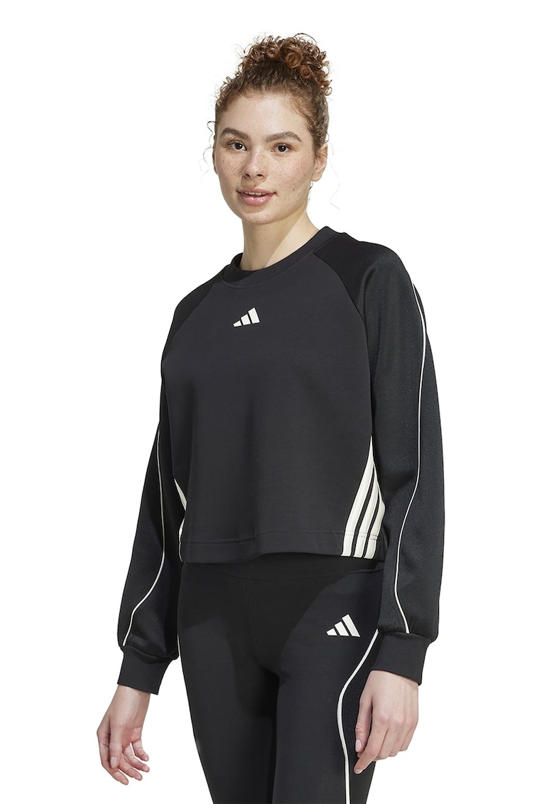 Bluza de trening cu maneci raglan Stadium - Negru stins/Alb murdar
