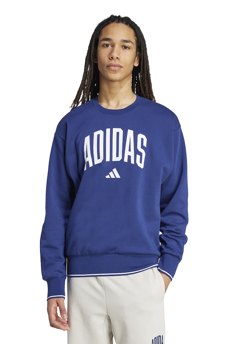 Bluza de trening cu logo - Alb/Albastru indigo