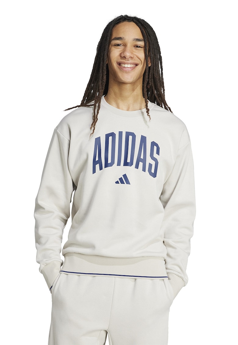 Bluza de trening cu logo - Bej/Bleumarin
