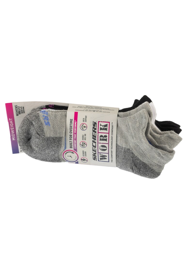 Set sosete dama -  3pk Work Lowcut Womens Socks S119052-GRBK - Gri - 35-39 -5; 3buc