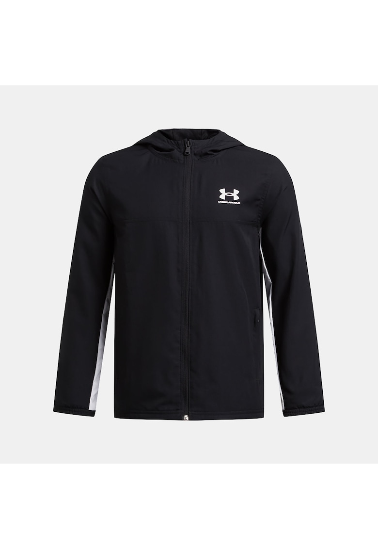 Jacheta sport barbateasca -  model Rival Woven - material sintetic - negru -