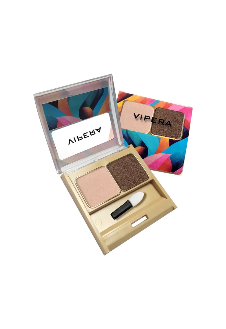 Fard de pleoape dublu compact ARABESKA  11 ooze - 6.4 g - Maro/Bej