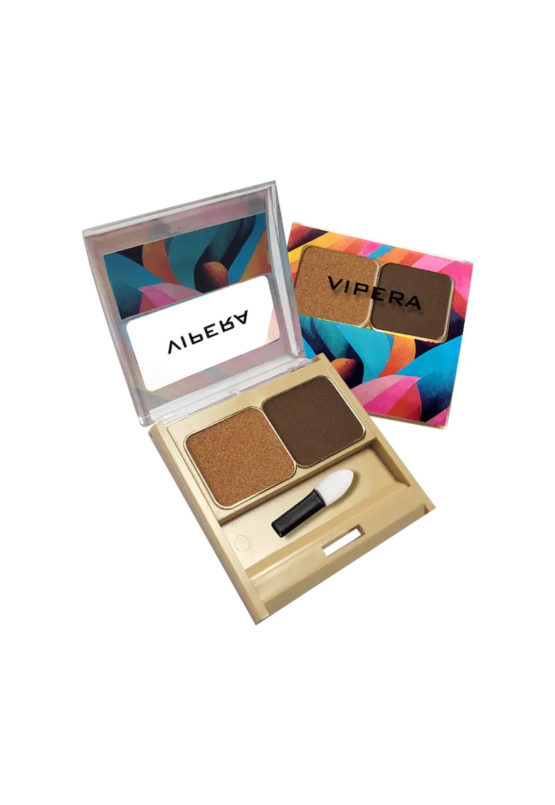 Fard de pleoape dublu compact ARABESKA  11 ooze - 6.4 g - Maro