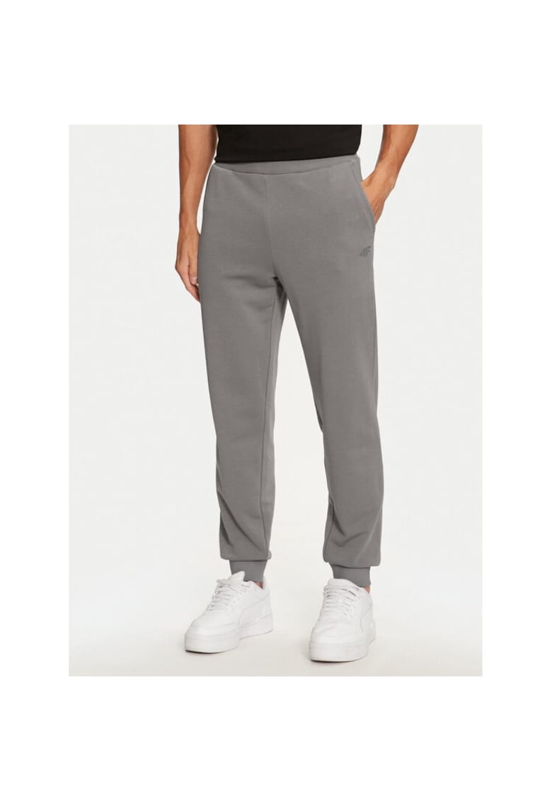 Pantaloni trening 4FWMM00TTROM0942 Gri Regular Fit - Bumbac