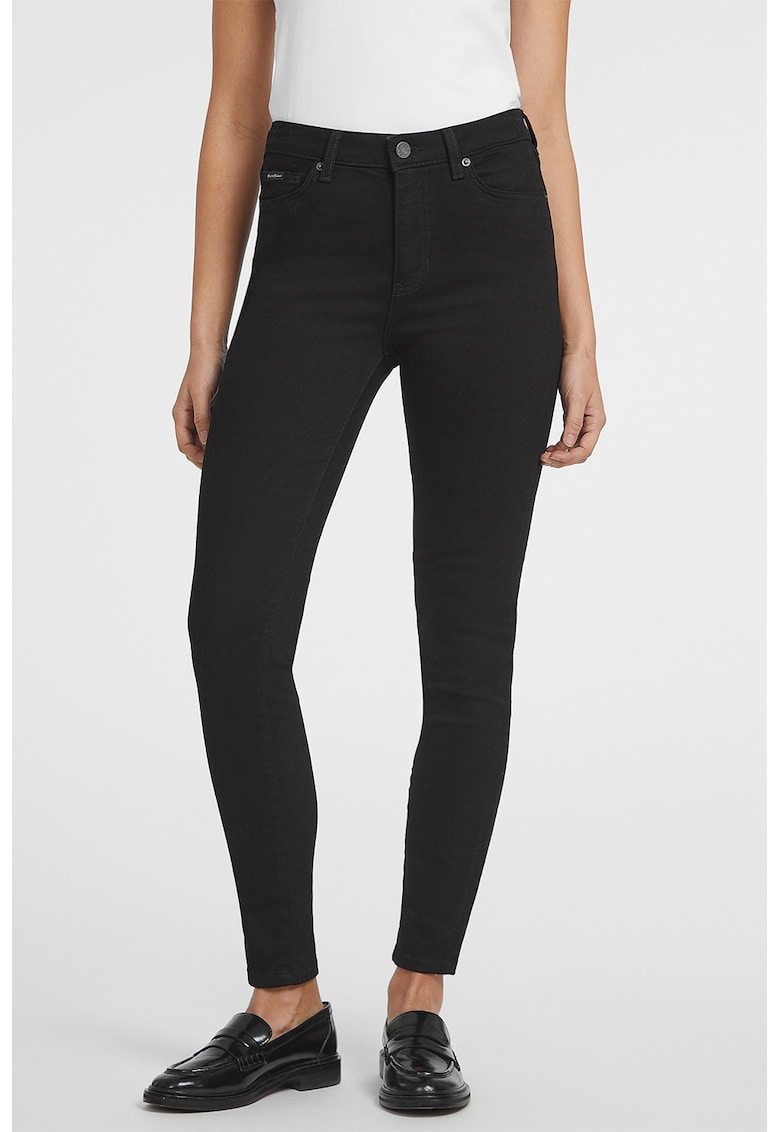 Blugi crop skinny - Negru